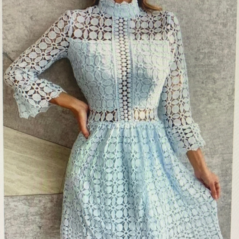 Elegant Lace White Dress